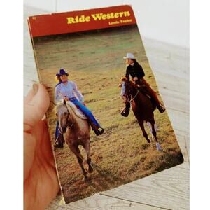 Ride Western by Louis Taylor 1981 Trade Paperback Book Horse‎ Equestrian